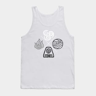 The Four Elements - Monochrome Tank Top